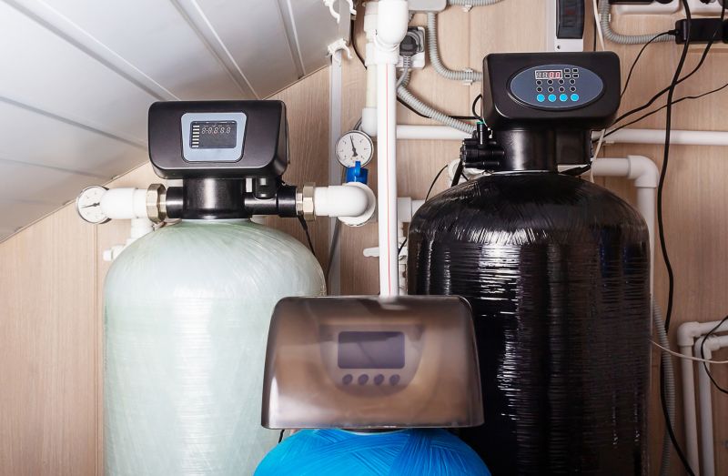 Water Softener System Setup at Property
